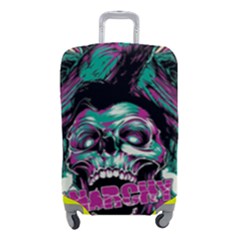 Anarchy Skull And Birds Luggage Cover (small) by Sarkoni