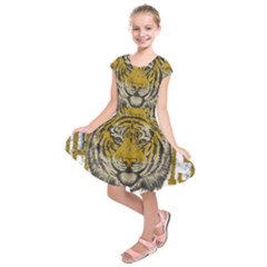 1813 River City Tigers Athletic Department Kids  Short Sleeve Dress