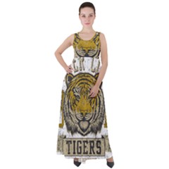 1813 River City Tigers Athletic Department Empire Waist Velour Maxi Dress by Sarkoni