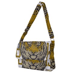 1813 River City Tigers Athletic Department Full Print Messenger Bag (l)