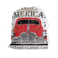 Perfect American Vintage Classic Car Signage Retro Style Drawstring Pouch (2xl)