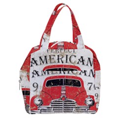 Perfect American Vintage Classic Car Signage Retro Style Boxy Hand Bag