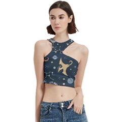 Space Theme Art Pattern Design Wallpaper Cut Out Top