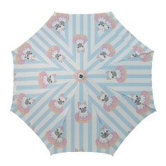 French Bulldog Dog Seamless Pattern Golf Umbrellas by Bedest