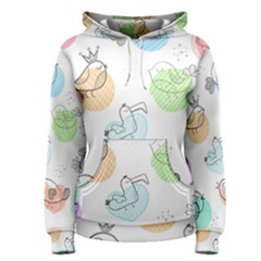 Cartoon Bird Cute Doodle Bird Women s Pullover Hoodie by Bedest