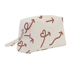 Abstract Arrow Sign Love Aesthetic Wristlet Pouch Bag (medium) by Apen