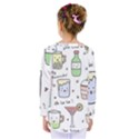 Drinks Cocktails Doodles Coffee Kids  Long Sleeve T-Shirt View2