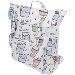 Drinks Cocktails Doodles Coffee Buckle Up Backpack