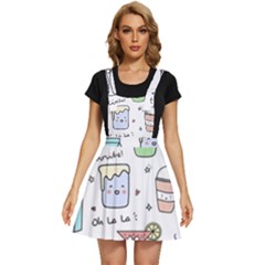 Drinks Cocktails Doodles Coffee Apron Dress by Apen