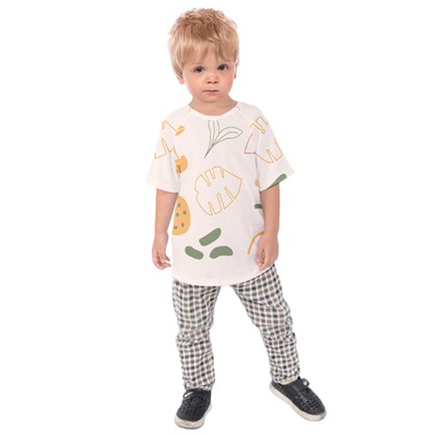 Cherries Flower Leaves Floral Kids  Raglan T-shirt by Apen