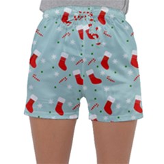 Christmas Pattern Sleepwear Shorts