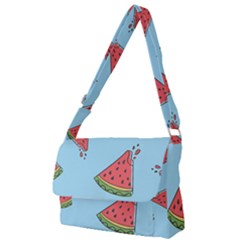 Watermelon Fruit Pattern Tropical Full Print Messenger Bag (s) by Apen