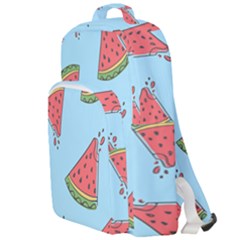 Watermelon Fruit Pattern Tropical Double Compartment Backpack