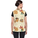 Leaves Foliage Acorns Barrel Women s Puffer Vest View2