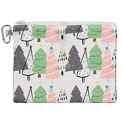 Christmas Trees Icons Canvas Cosmetic Bag (xxl)