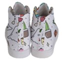 Doodle Fun Food Drawing Cute Men s Hi-Top Skate Sneakers View4