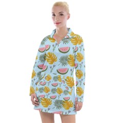 Summer Pattern Texture Vibes Women s Long Sleeve Casual Dress by Apen