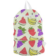 Fruits Pattern Background Food Foldable Lightweight Backpack