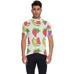 Fruits Pattern Background Food Men s Short Sleeve Cycling Jersey by Apen