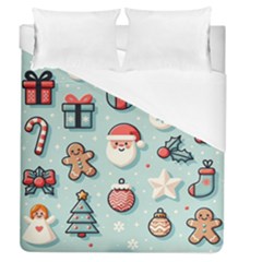 Christmas Decoration Angel Duvet Cover (queen Size)