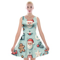 Christmas Decoration Angel Velvet Skater Dress