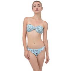 June Doodle Tropical Beach Sand Classic Bandeau Bikini Set by Apen