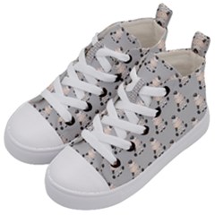 Zebra Wildlife Animal Mammal Kids  Mid-top Canvas Sneakers