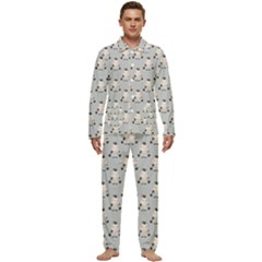 Zebra Wildlife Animal Mammal Men s Long Sleeve Velvet Pocket Pajamas Set