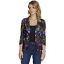 Christmas Lights Women s One-Button 3/4 Sleeve Short Jacket View1