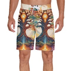 Tree Cosmic Spiritual Meditation Men s Beach Shorts