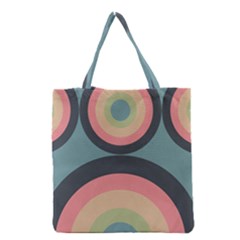 Circles Design Pattern Tile Grocery Tote Bag