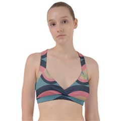 Circles Design Pattern Tile Sweetheart Sports Bra by Ravend