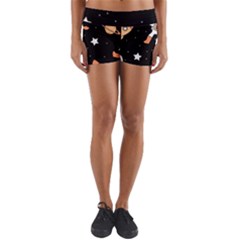Astronaut Space Rockets Spaceman Yoga Shorts by Ravend