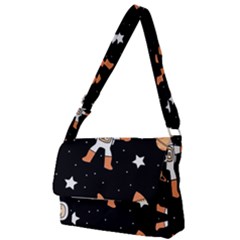 Astronaut Space Rockets Spaceman Full Print Messenger Bag (s) by Ravend