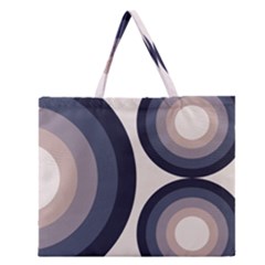 Circle Tile Design Pattern Zipper Large Tote Bag