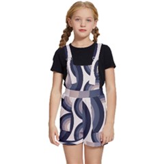 Circle Tile Design Pattern Kids  Short Overalls