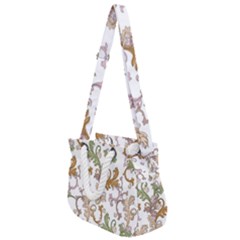 Pattern Design Art Decoration Rope Handles Shoulder Strap Bag