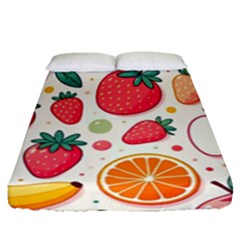 Fruit Sweet Pattern Fitted Sheet (queen Size)