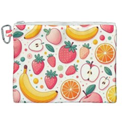 Fruit Sweet Pattern Canvas Cosmetic Bag (xxl)