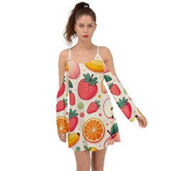 Fruit Sweet Pattern Boho Dress