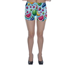 Fruits Sweet Pattern Skinny Shorts