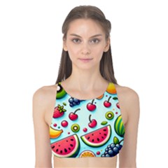 Fruits Sweet Pattern Tank Bikini Top by Ravend