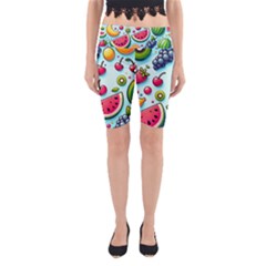 Fruits Sweet Pattern Yoga Cropped Leggings