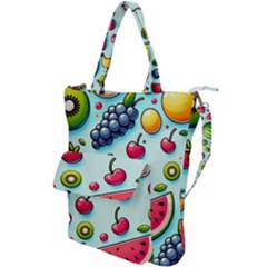 Fruits Sweet Pattern Shoulder Tote Bag by Ravend