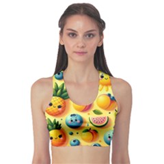 Fruits Fresh Sweet Pattern Fitness Sports Bra