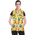 Fruits Fresh Sweet Pattern Women s Puffer Vest View1