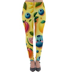 Fruits Fresh Sweet Pattern Lightweight Velour Leggings