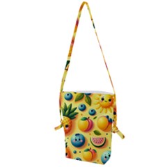 Fruits Fresh Sweet Pattern Folding Shoulder Bag