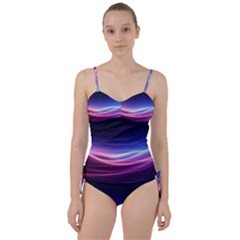 Cosmic Galaxy Quantum Art Nature Sweetheart Tankini Set