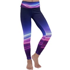 Cosmic Galaxy Quantum Art Nature Kids  Lightweight Velour Classic Yoga Leggings